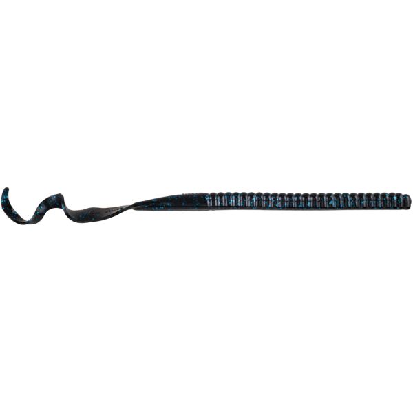 Berkley Powerbait Worm - 12in - Black Blue Fleck - TackleDirect