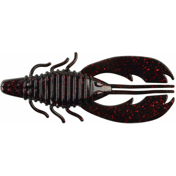 Berkley Powerbait Craw Fatty - 3.25in - Black Red Fleck