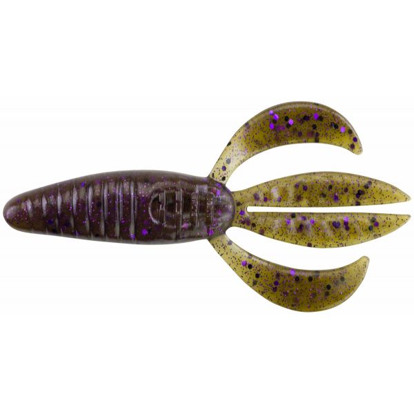 Berkley Powerbait Pit Boss - 3in - Green Pumpkin Purple Fleck