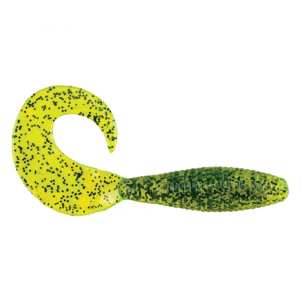 Berkley Powerbait Power Grub - 4in - Chartreuse Pepper