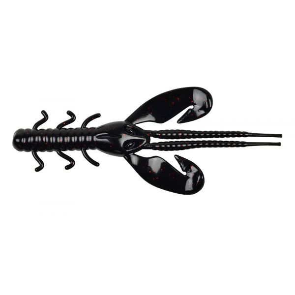 Berkley Power Bait Rocket Craw - Black Red Fleck