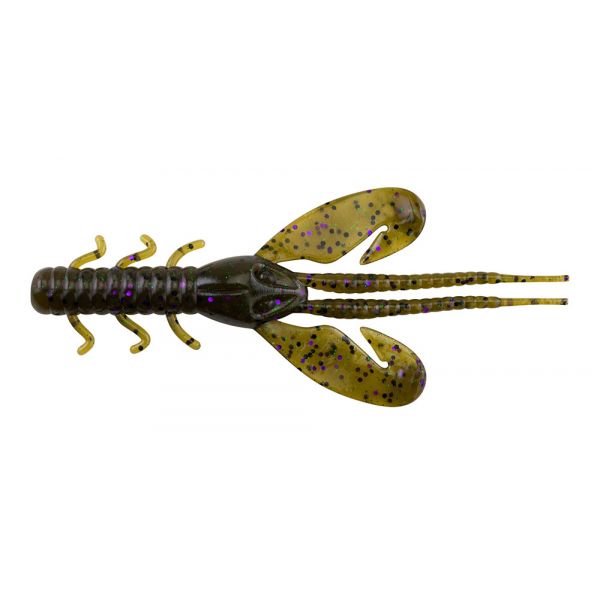 Berkley Power Bait Rocket Craw - Green Pumpkin Green and Purple