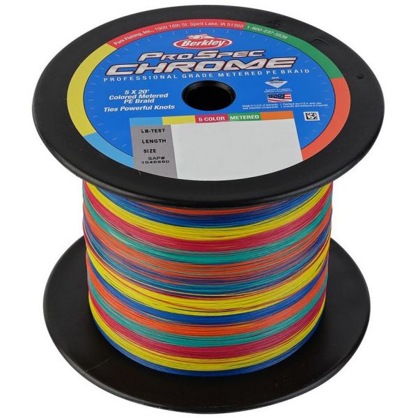 Berkley ProSpec Chrome 5x20' Metered Braid - 100lb - 1500yd