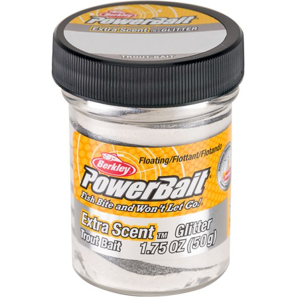 Berkley PowerBait Glitter Trout Bait - Silver Vein