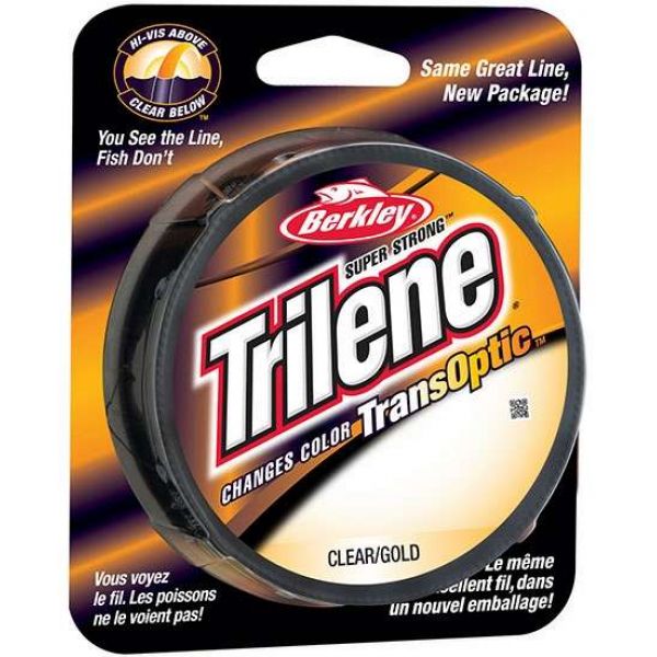 Berkley Trilene Transoptic Monofilament 10-17lb 220yds Clear Gold 10lb