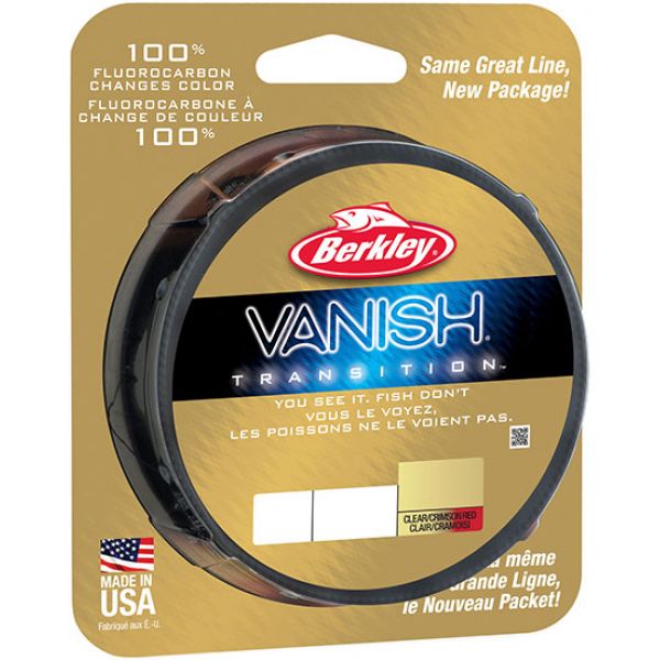 Berkley Vanish Transition Fluorocarbon 10-20lb 250yds Crimson Red