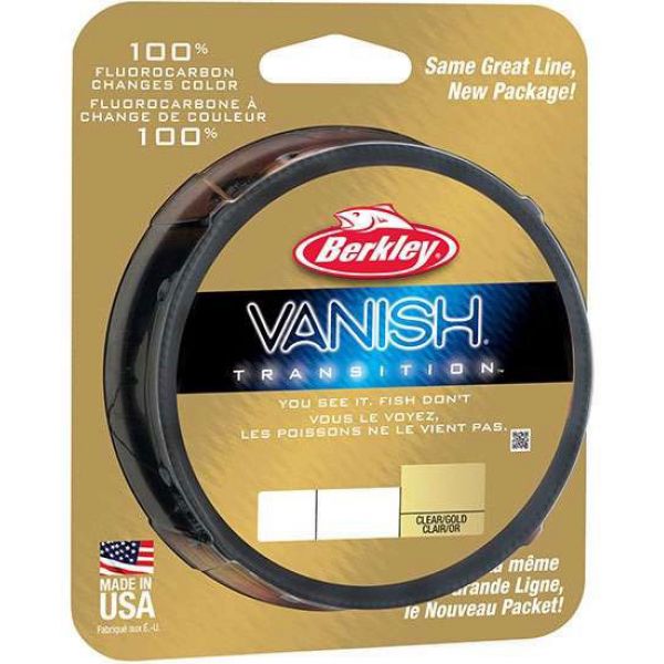 Berkley Vanish Transition Fluorocarbon 10-20lb Clear Gold 10lb