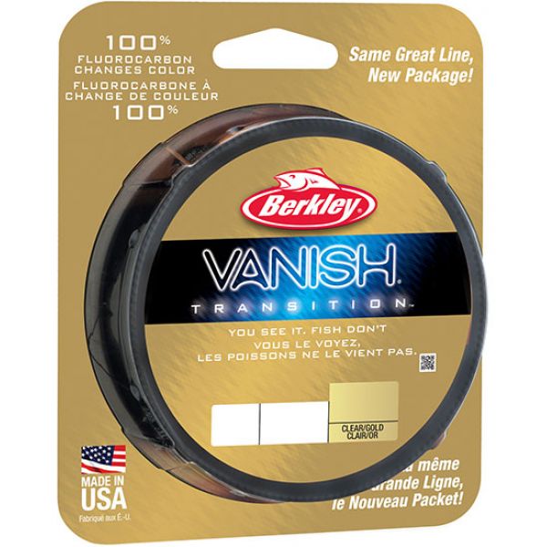 Berkley Vanish Transition Fluorocarbon 4-8lb 250yds Clear Gold