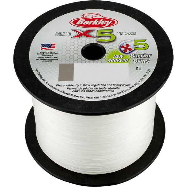 Berkley X5 Braided Line - Crystal - 10lb - 2188yds