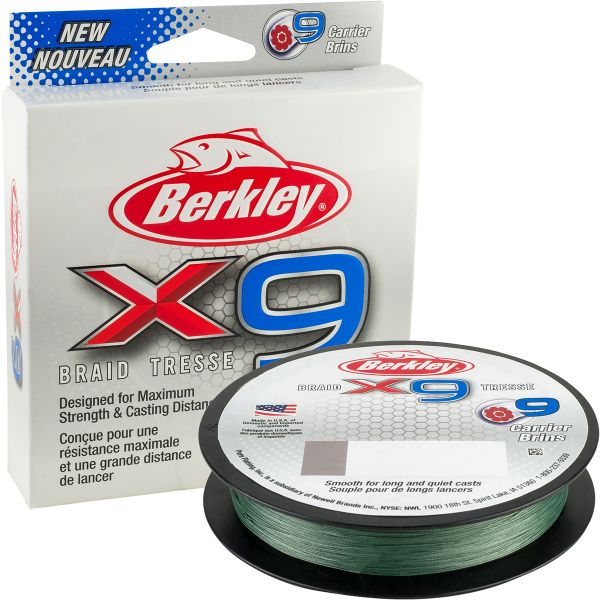 Berkley X9 Braided Line - Low-Vis Green - 100lb - 165yds