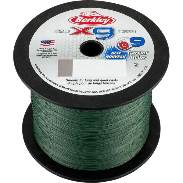 Berkley X9 Braided Line - Low-Vis Green - 100lb - 2188yds