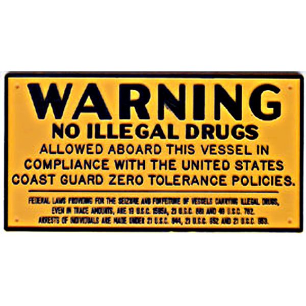 Bernard Drug Warning Plaque