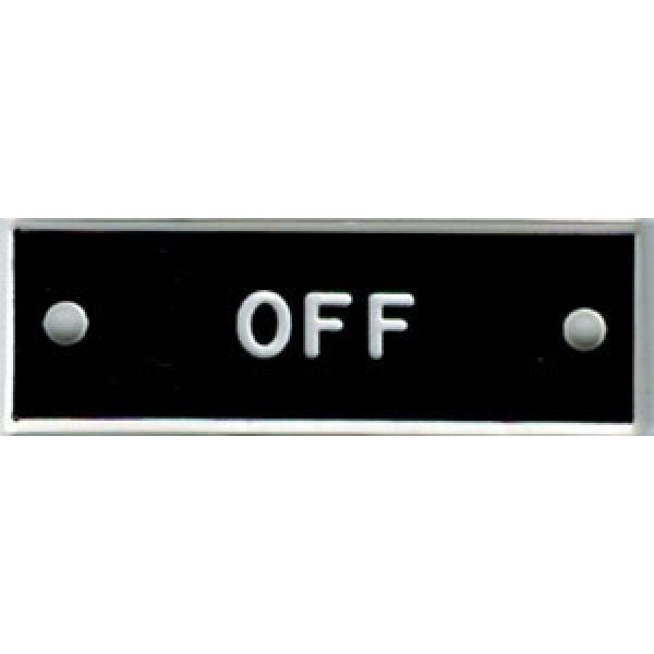 Bernard IP015 'Off' 1.5in Identi-Plate