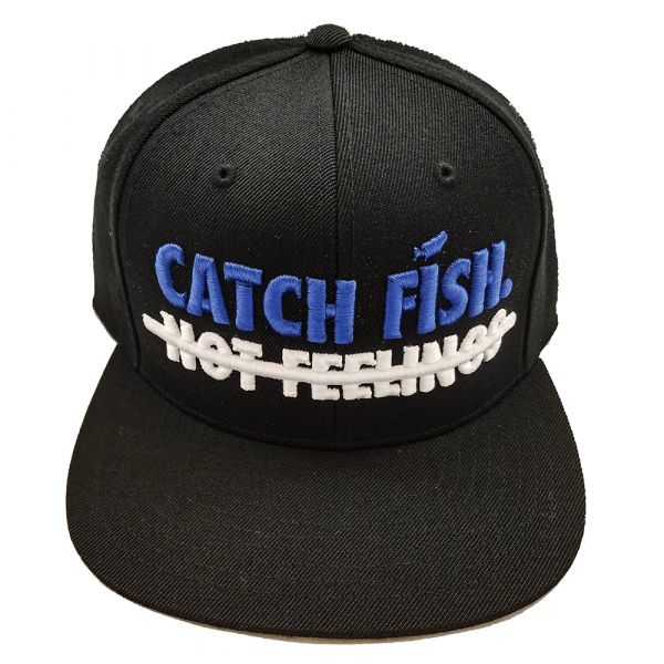 Big Bass Dreams Catch Fish Not Feelings Snapback Hat
