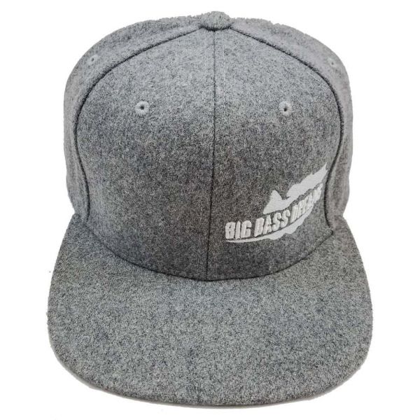 Big Bass Dreams Logo Classic Hat Light Grey Wool/White Embroidery