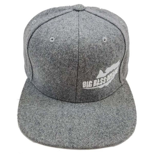 Big Bass Dreams Logo Classic Hat Dark Grey Wool/White Embroidery