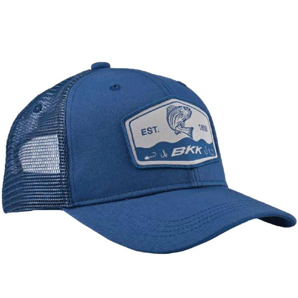 BKK Striped Bass Trucker Hat - Navy Blue