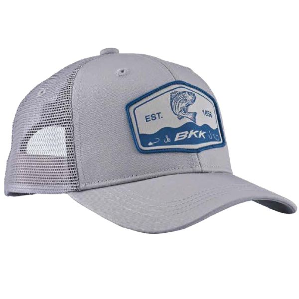 BKK Striped Bass Trucker Hat - Grey