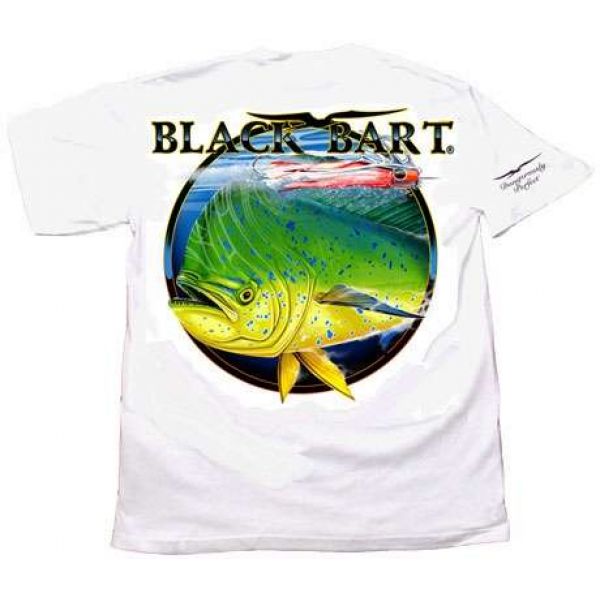 Black Bart Bull Dolphin Short Sleeve T-Shirts White