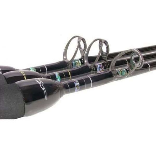 Black Bart BWPS20 Black/Silver Blue Water Pro 20lb. Standup Rods