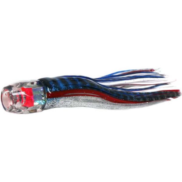 Black Bart Lures Light Tackle Lures Hex Jet Blue Foil/White BL/WH