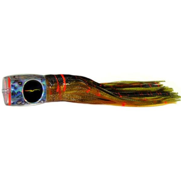 Black Bart Med/Heavy Marlin Candy Brown Gold Orange/Gold Dot