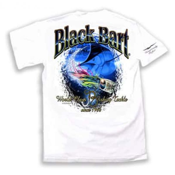 Black Bart Marlin Lure Short Sleeve T-Shirt White - Medium