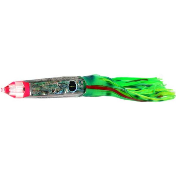 Black Bart Med/Heavy Wahoo Candy Glow/Green Chartreuse Dot