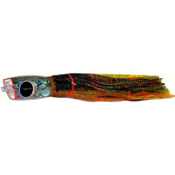 Black Bart Medium Mini Angle Nose Brown Gold Orange/Gold Dot