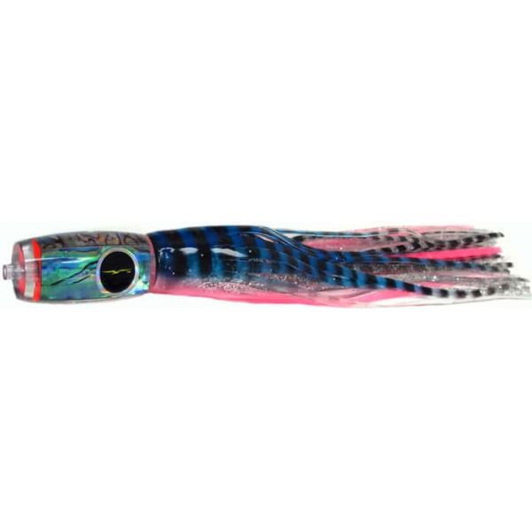 Black Bart Medium Mini Flat Nose Blue-Pink Tiger/Silver Black Tiger