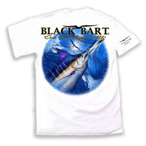 Black Bart ''One Look Says It All'' Short Sleeve T-Shirt White - Small