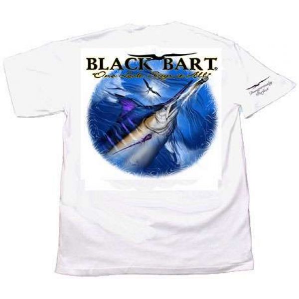 Black Bart ''One Look Says It All'' Short Sleeve T-Shirt White