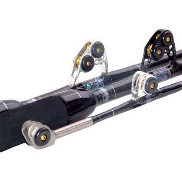 Black Bart WT80 Black/Gold Blue Water Pro 80lb Standup Stroker Rods