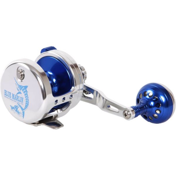 Blue Marlin BMF-08H 2-Speed Casting Reel - Silver/Blue