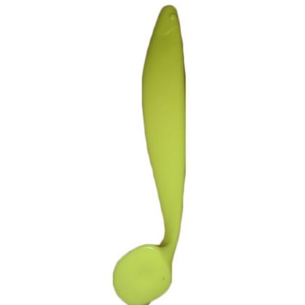 Blue Water Candy Shad Bodies - Chartreuse - 6in