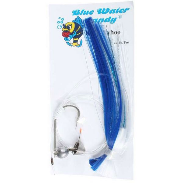 Blue Water Candy Skirted Ballyhoo Rig - 8/0 Pink/White