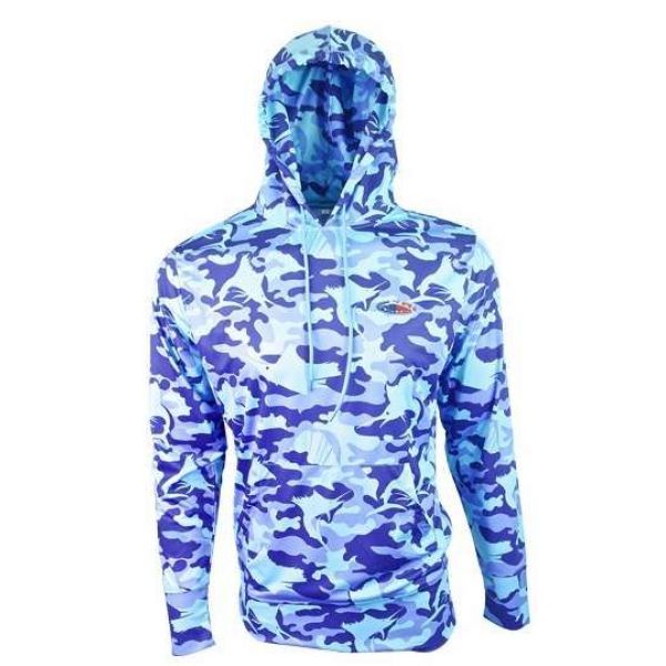 Bluefin USA Blue Camo Hoodie - Small