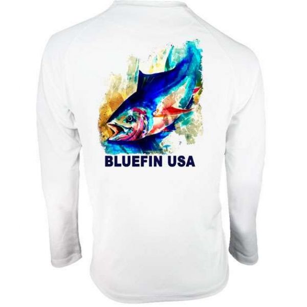 Bluefin USA Bluetex Pop Tuna Long Sleeve Shirt - Size Medium