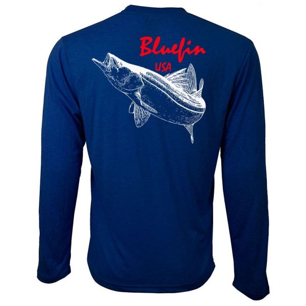 Bluefin USA Graphic BF Tech LS Shirt - Snook - Size X-Small