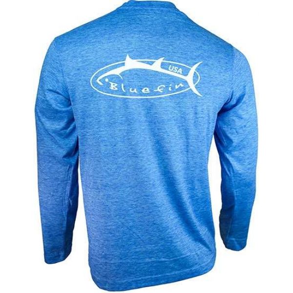 Bluefin USA Logo Design Tech Tee Light Blue - Size Small