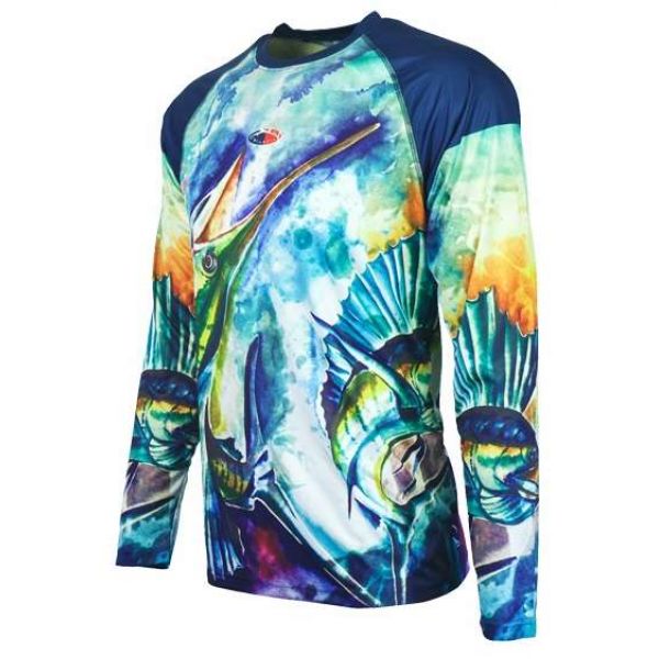 Bluefin USA Rashguard AO Sail Splash - Size Large