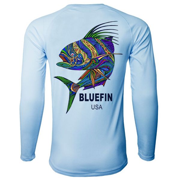 Bluefin USA Rashguard -  Rooster - Light Blue - 2XL