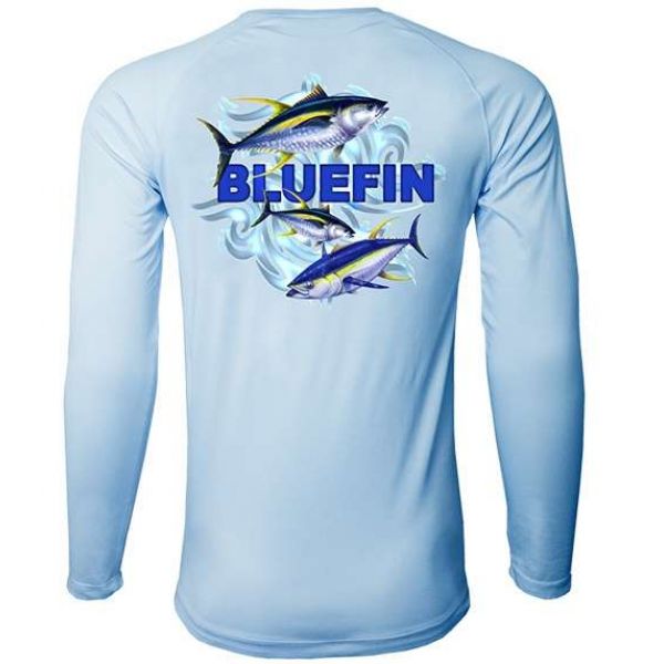 Bluefin USA Second Skin Rashguard - Wavy 3 Tunas - Size X-Small