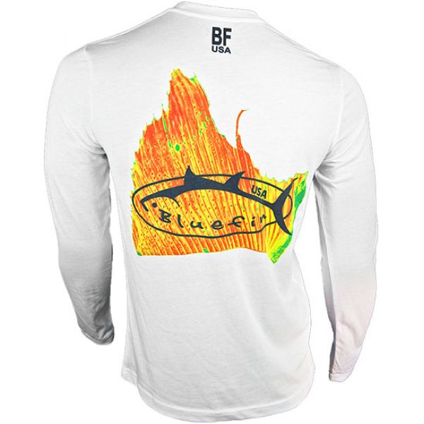 Bluefin USA Solar Sailfish Polycotton Long Sleeve Tee White