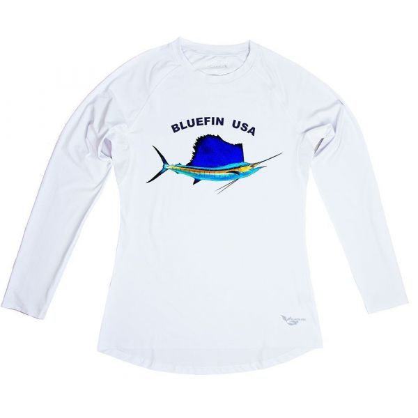 Bluefin USA Women's Solar Tee - Sailfish/White - L