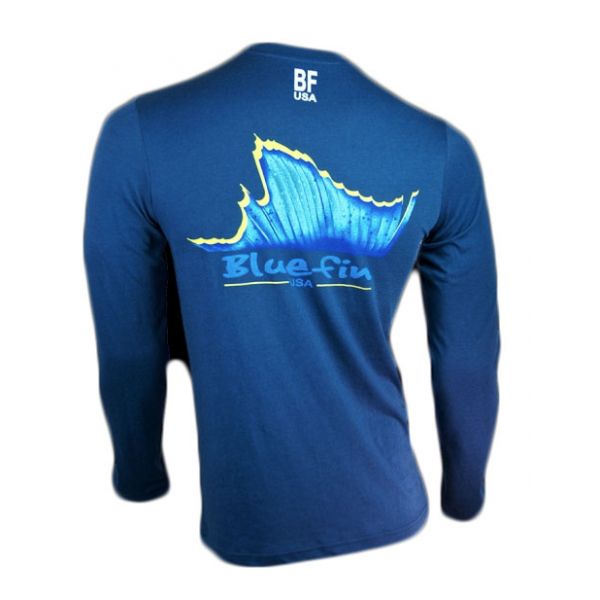 Bluefin USA Yellow Dorsal Polycotton Long Sleeve T-Shirt