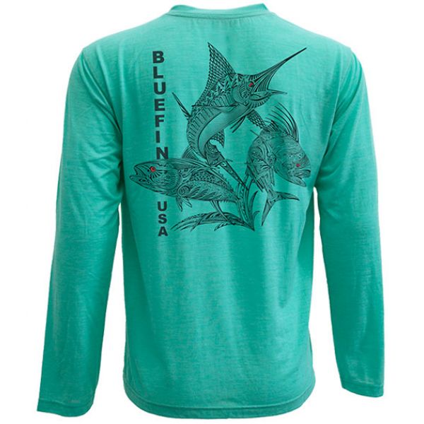 Bluefin USA Zentangle 3 Guys Long Sleeve Technical Shirts