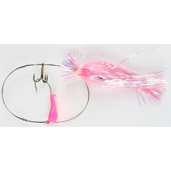 Bluewater Candy 33551 Dead Bait Rig w/ Skirt - Pink Feather Weight