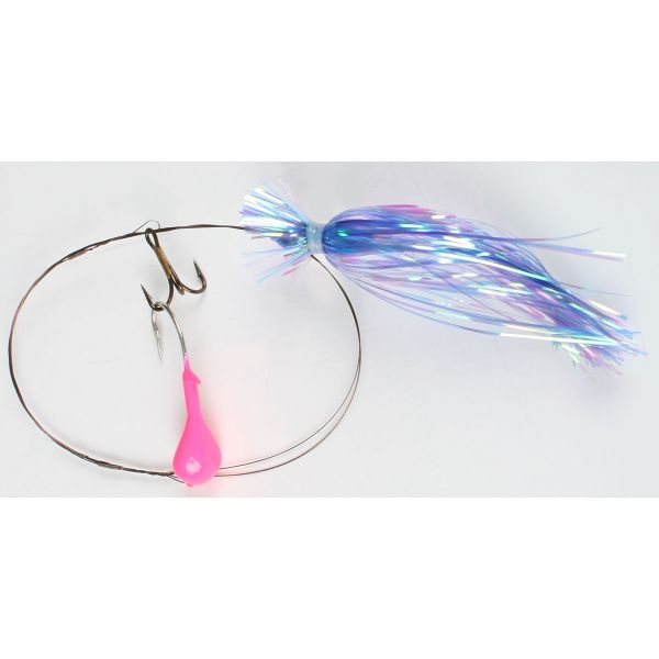 Bluewater Candy 33588 Dead Bait Rig w/ Skirt - Dark Blue/Pink