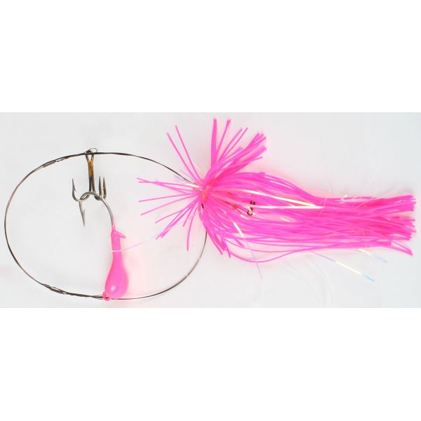 Bluewater Candy 34551 Dead Bait Rig w/ Skirt - Pink Hot Shot